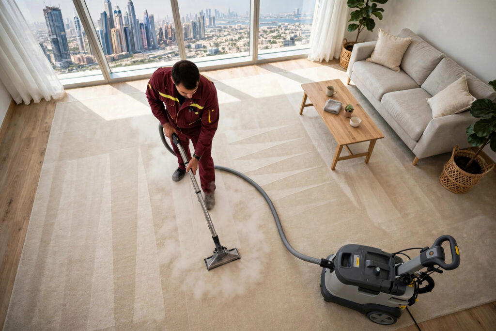 Professional carpet cleaning in Dubai